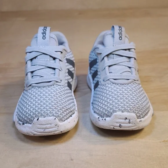 Adidas Racer 2.0 Gray Black Kids Athletic Shoes Art H04462 - Picture 3 of 10